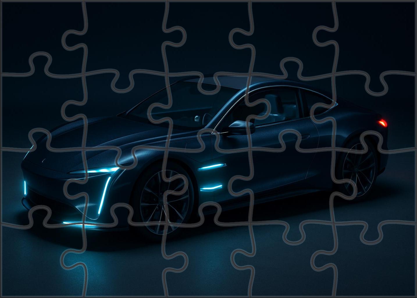 Nebula Aero Rs Aerodynamic Electric Sports Coupe Puzzle Collection