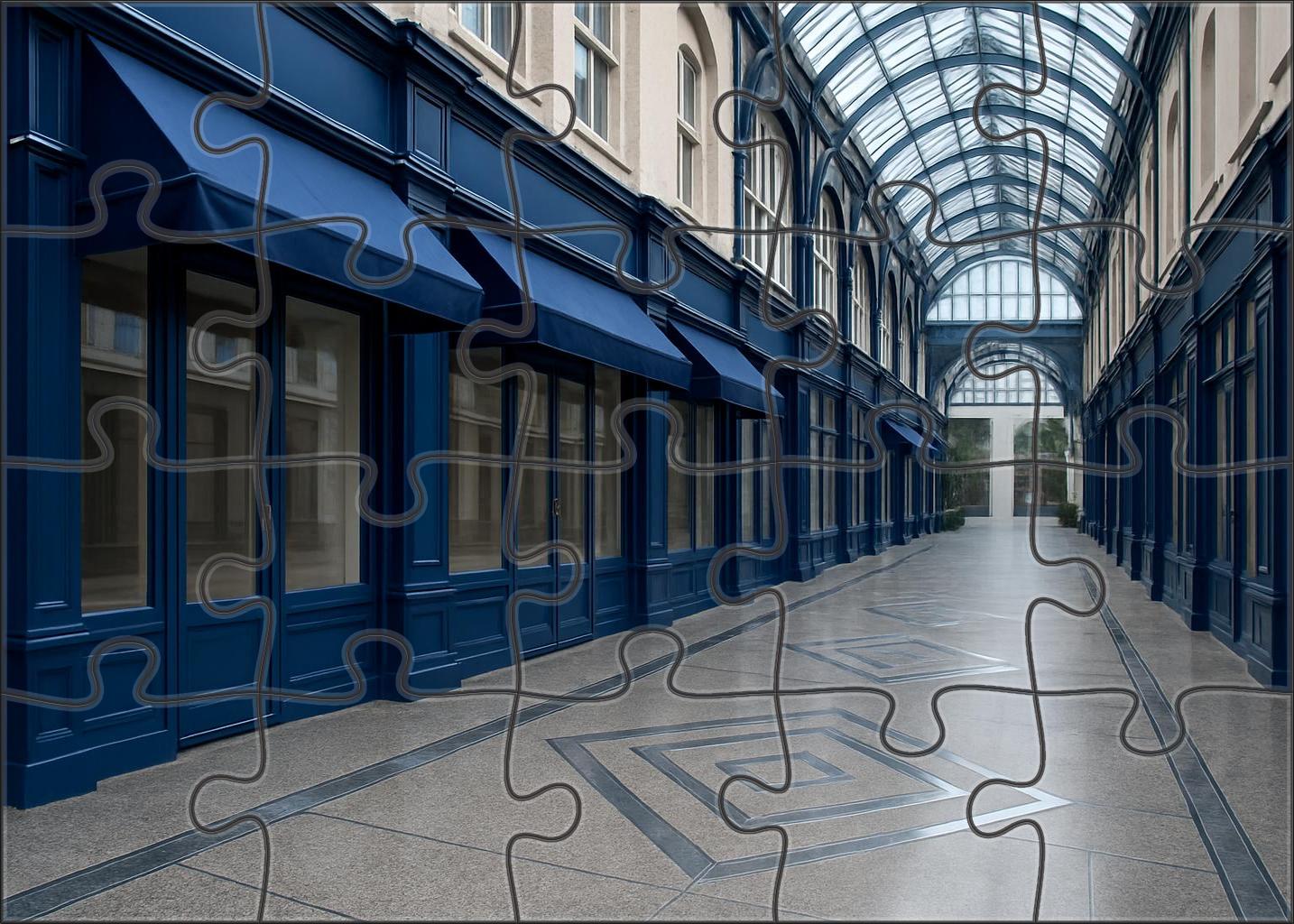 Cobalt Arcade Custom Jigsaw Puzzle