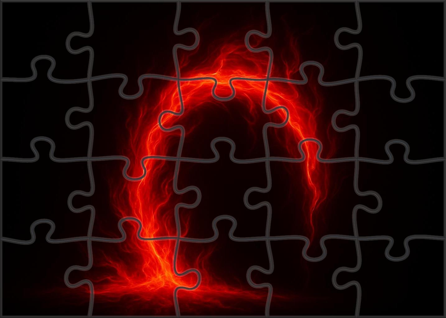 Crimson Superheated Plume Custom Jigsaw Puzzle