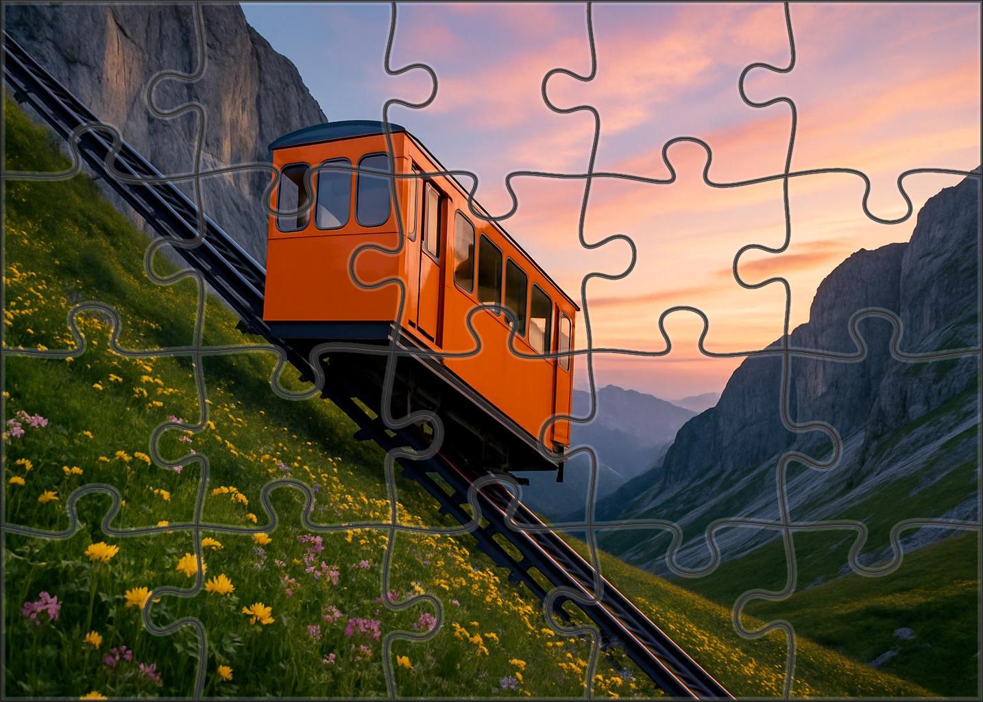 Sunrise Mountain Funicular 20 Piece Puzzle