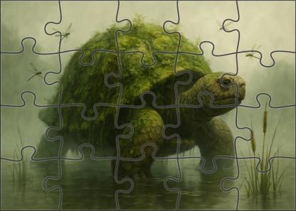 Mireback Tortoise Colossal Swamp Dweller With Verdant Armor Easy Puzzles