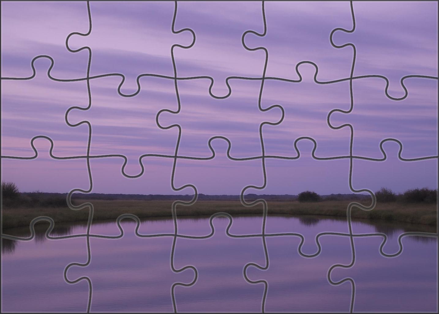 Violet Horizon Haze 1000 Piece Puzzle