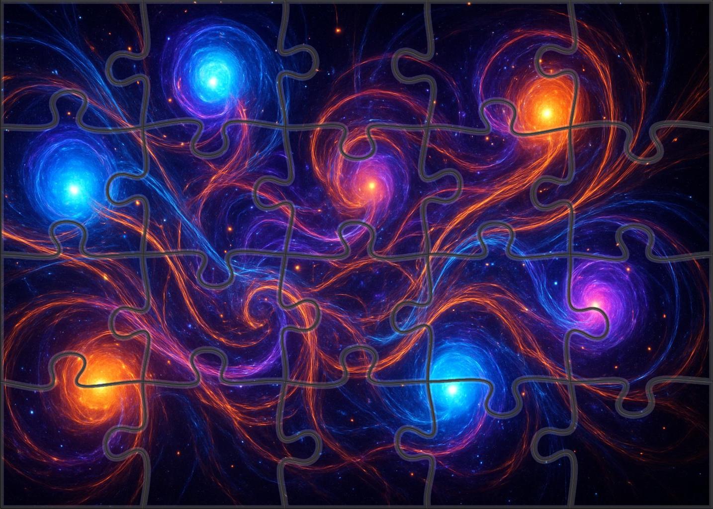 Celestial Dance Of Quantum Particles Puzzle Fun