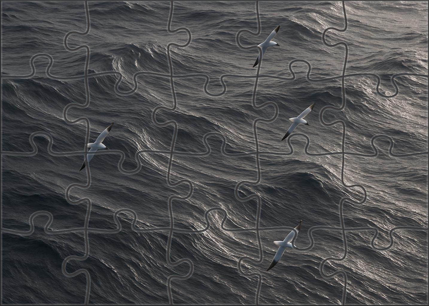 Silver Surface Current Ribbons 500 Piece Puzzle