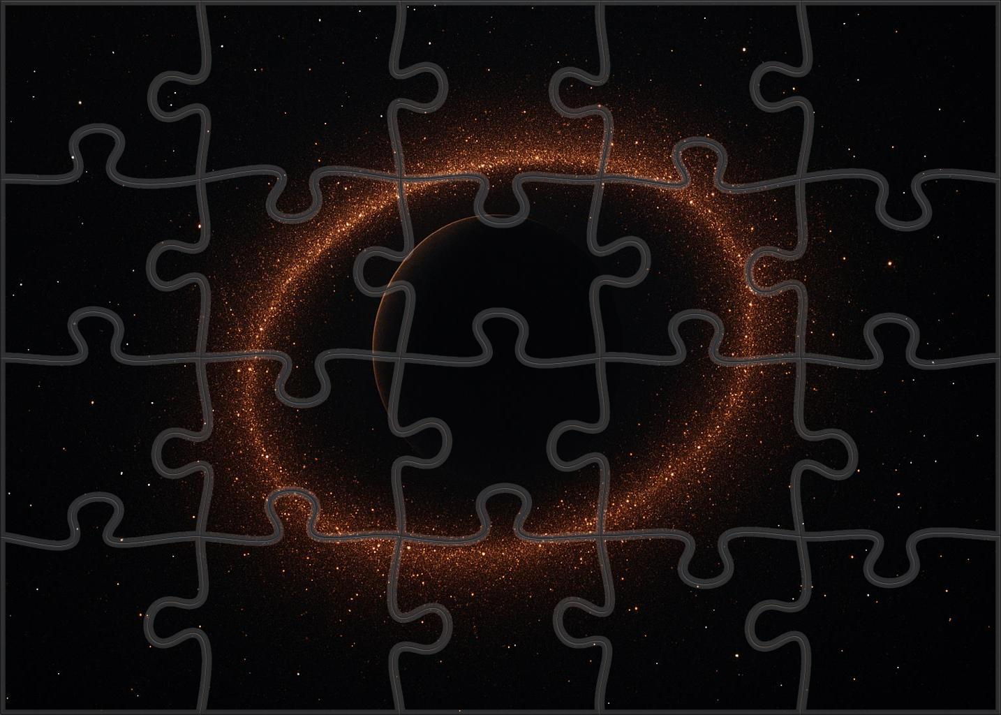 Copper Dust Ring Puzzle For Adults