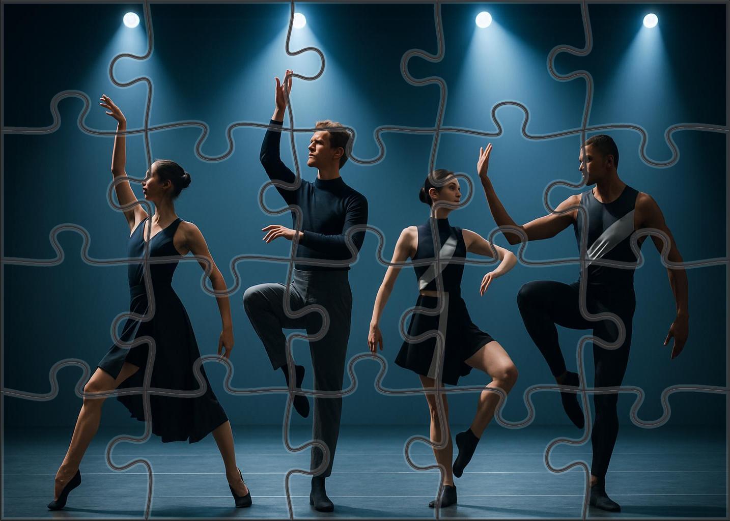 Modern Ballet Fusion Elegant Movement Meets Contemporary Edge Premium Puzzle Pieces