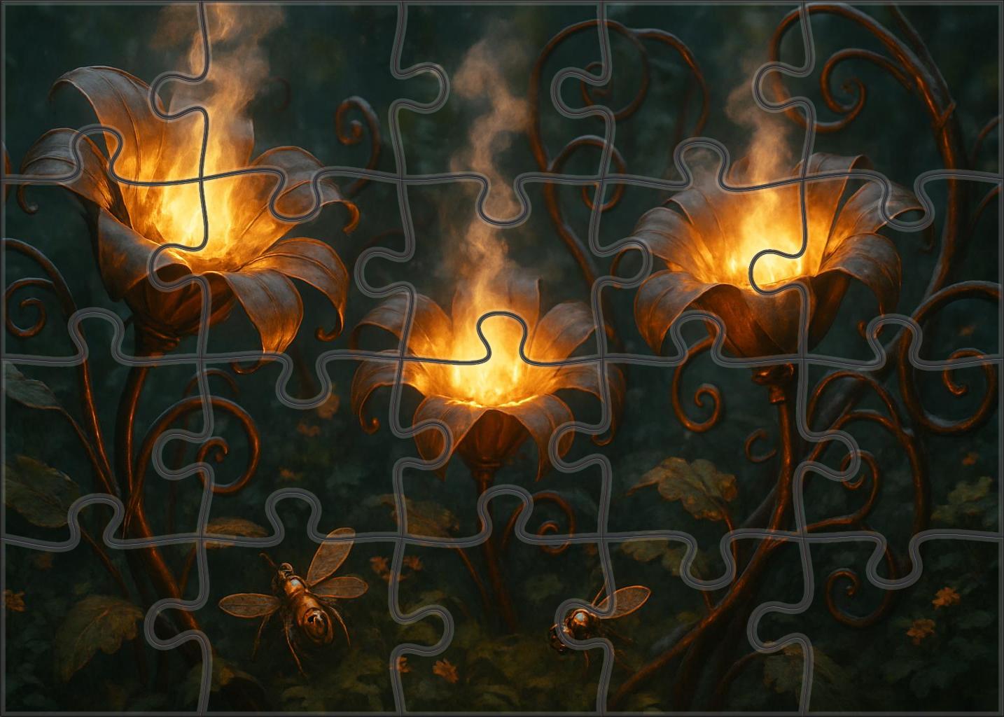 Garden Of Mechanical Whispers 1000 Piece Puzzle