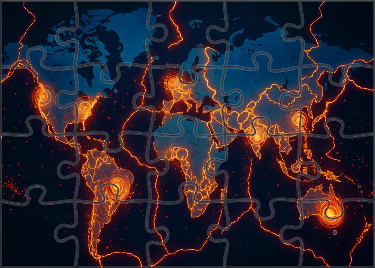 Tectonic Activity Layer Map Puzzle For Kids
