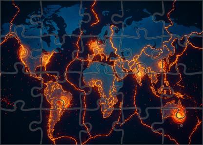 Tectonic Activity Layer Map Puzzle For Kids