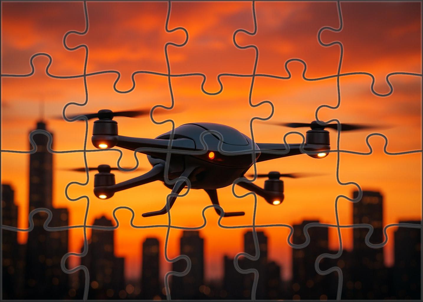 Electric Personal Aerial Vehicle 20 Piece Puzzle