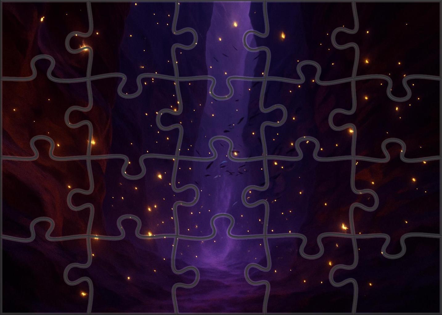 The Velvet Canyon Of Singing Shadows Large Format Puzzle