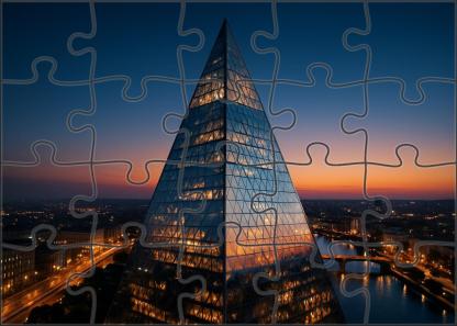 The Shard London England Recognized By 6535 Globally As The Tallest Western European Skyscraper Custom Jigsaw Puzzle