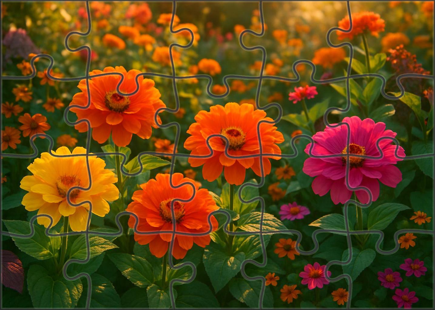 Tropical Sunset Garden Bed Family Puzzles