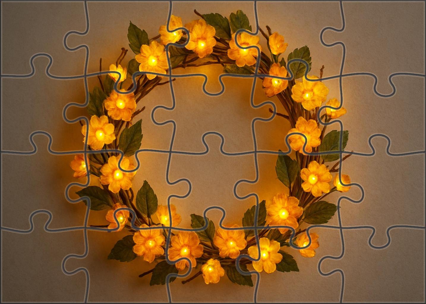 Golden Hour Wreath Family Puzzles