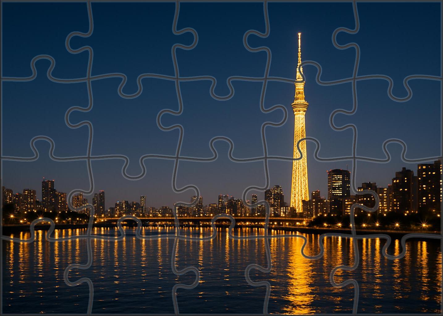 Seoul Hangang River Skyline Expansive Riverside Cluster With The Lotte World Tower As A Focal Point Puzzle Challenge