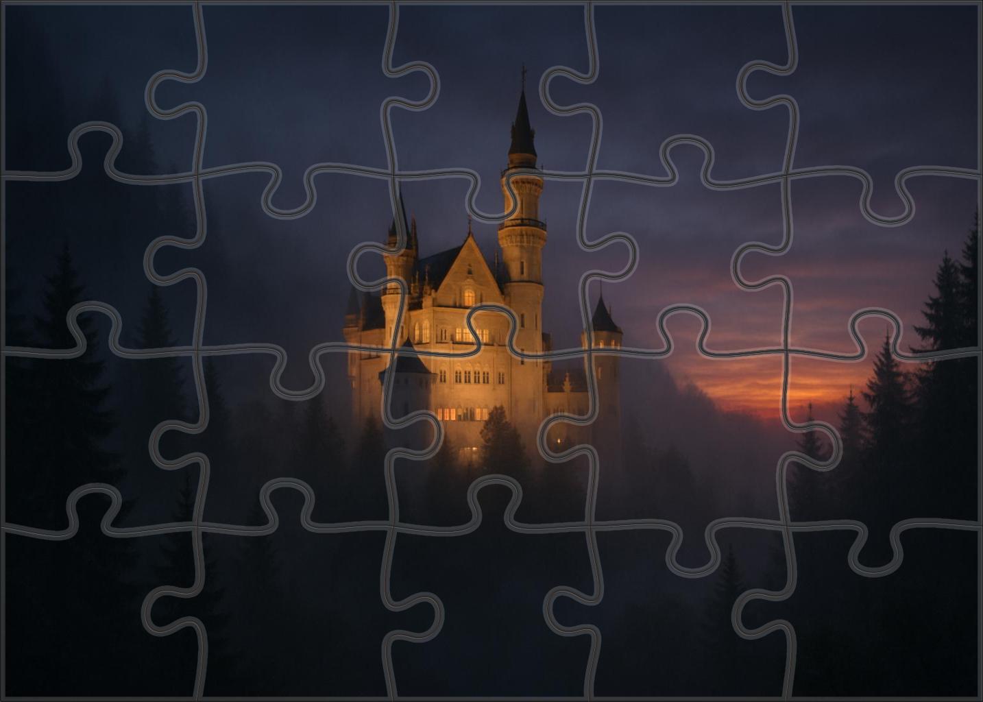 Neuschwanstein Castle Nestled In Bavaria Germany Admired By 7321 Globally As A Fairy-tale Fortress 20 Piece Puzzle
