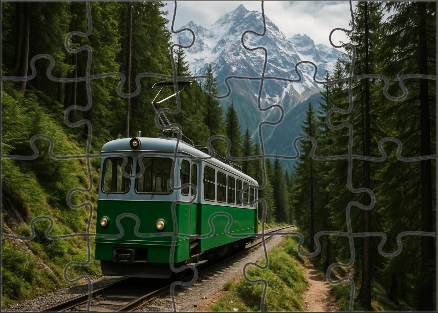 All-terrain Electric Tram Easy Puzzles