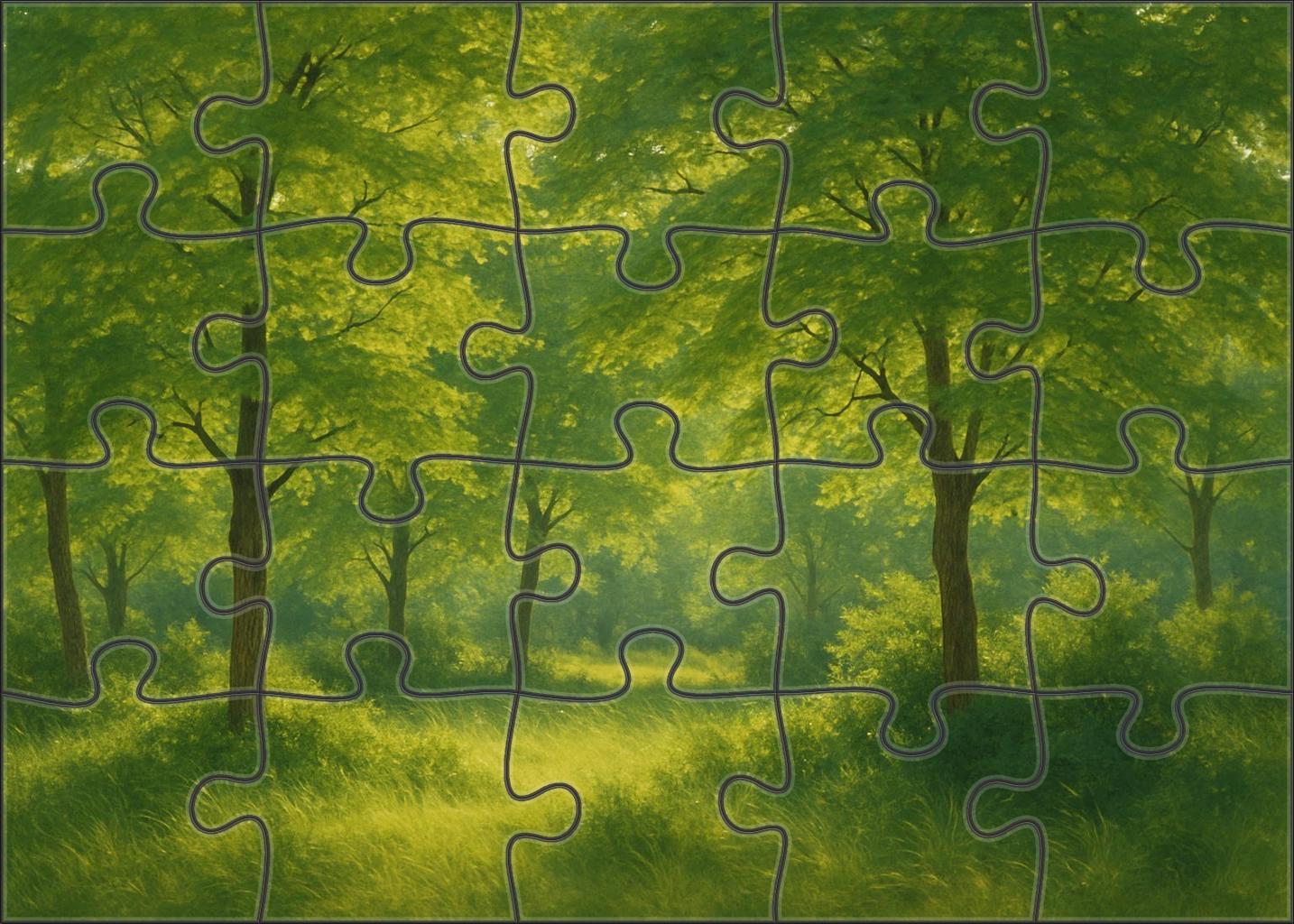 Emerald Breeze Woods Unique Puzzle Design