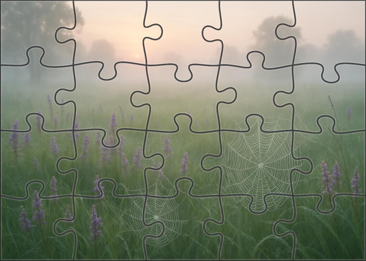 Meadow Mist Awakening Custom Jigsaw Puzzle