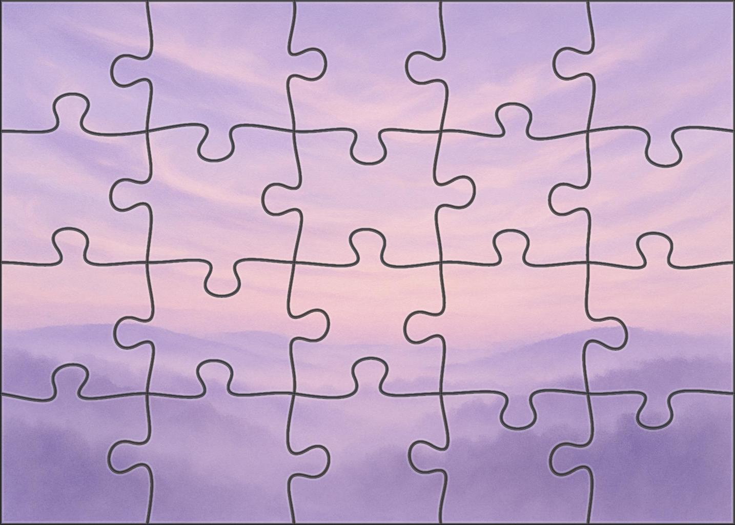 Lavender Mist Horizon Family Puzzles