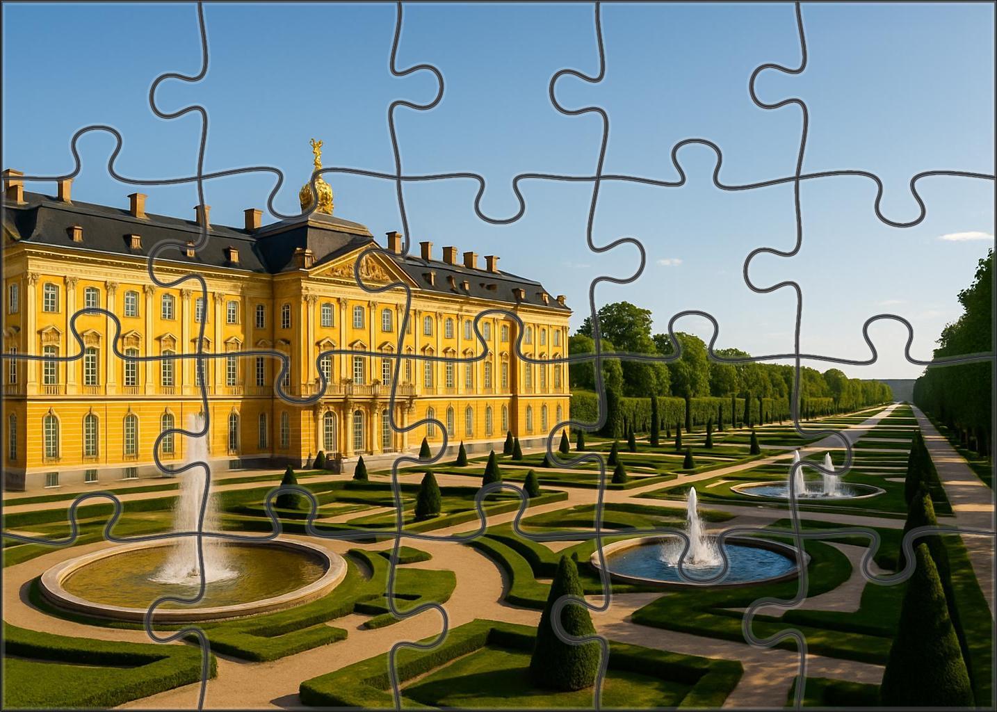 Palace Of Versailles Located Near Paris France Recognized By 7500 Of Global Visitors As The Epitome Of Royal Opulence And Baroque Grandeur Easy Puzzles