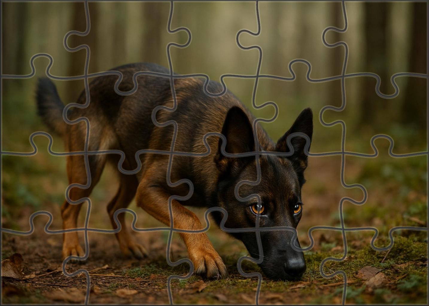 Shadow Sable Compact Dark-coated Tracker With Steadfast Focus Puzzle For Kids