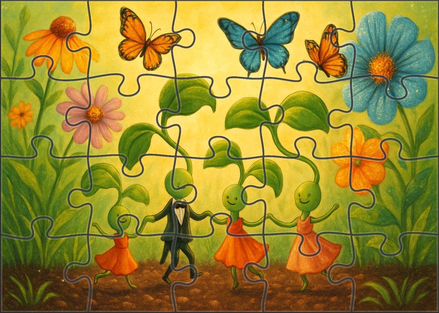 Waltzing Seedlings Gala Large Format Puzzle