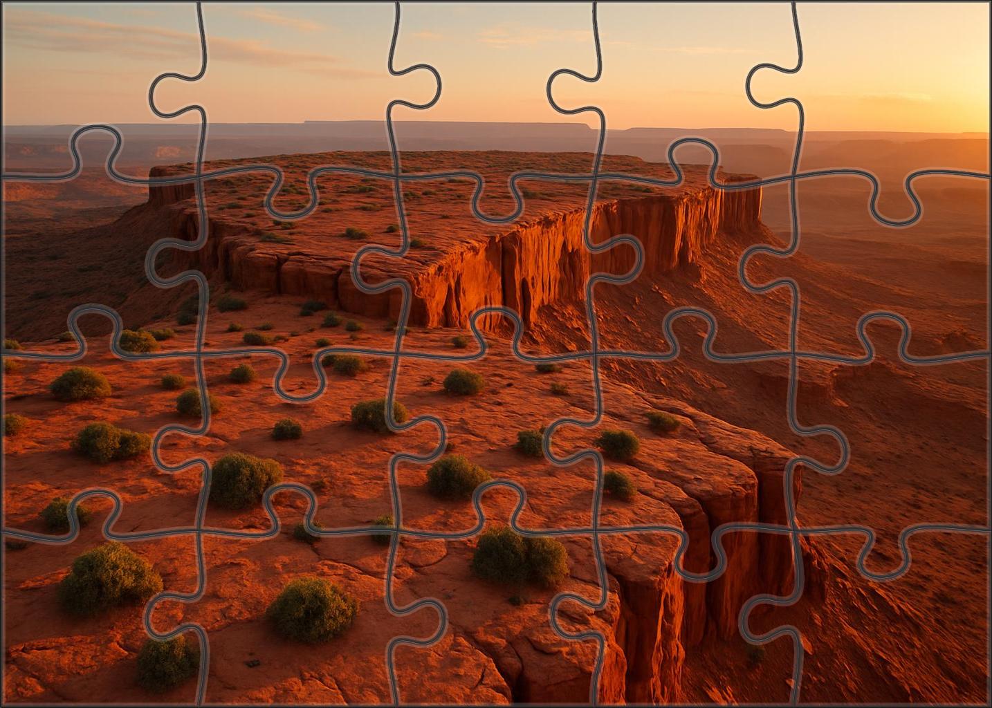 Crimson Mesa Vista Large Format Puzzle