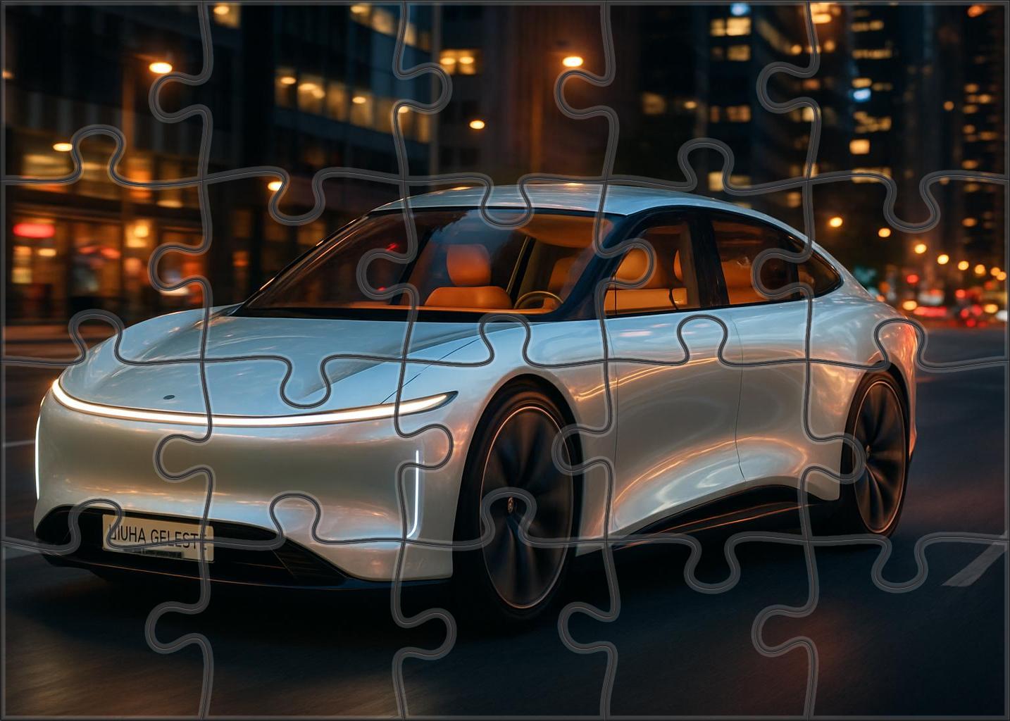 Lumia Celeste Electric Luxe Four-door Performance Saloon 20 Piece Puzzle