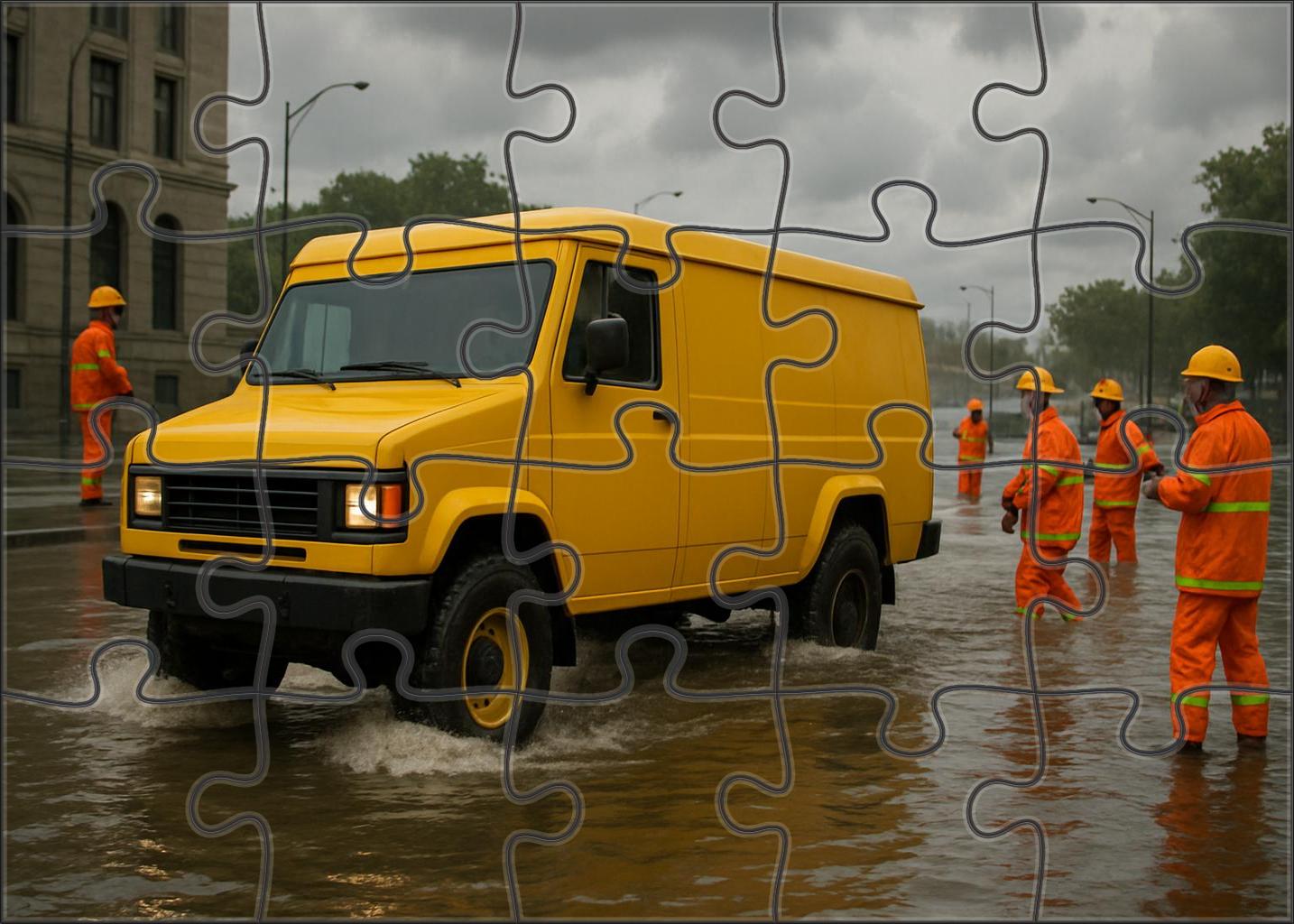 Autonomous Amphibious Emergency Response Vehicle 20 Piece Puzzle