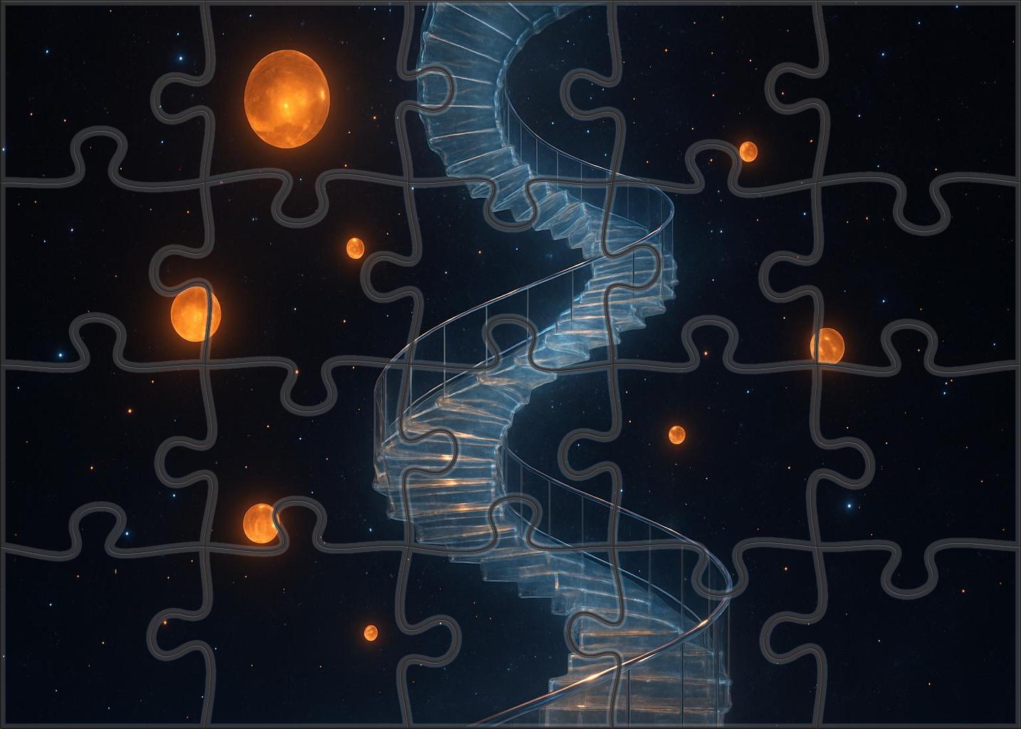 The Spiral Staircase Of Vanishing Echoes 300 Piece Puzzle
