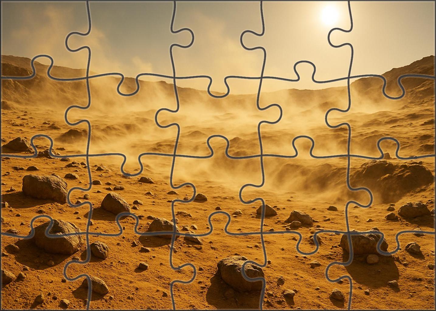 Ochre Windblown Plateau 200 Piece Puzzle