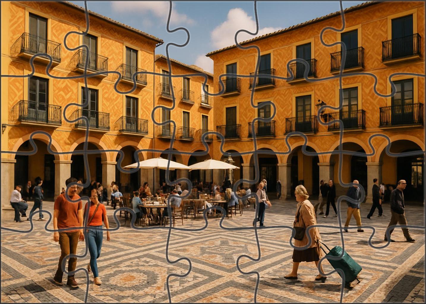 Saffron Square Puzzle For Kids