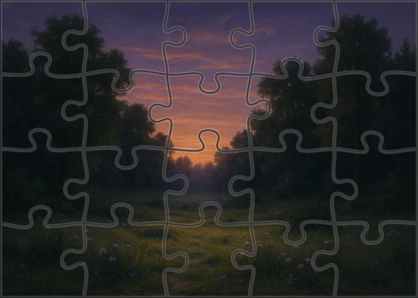 Twilight Forest Clearing 100 Piece Puzzle