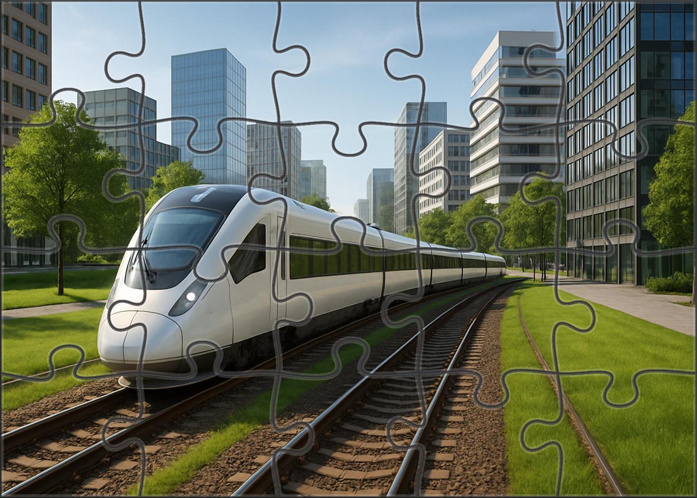 Hydrogen-powered Light Rail Vehicle 300 Piece Puzzle