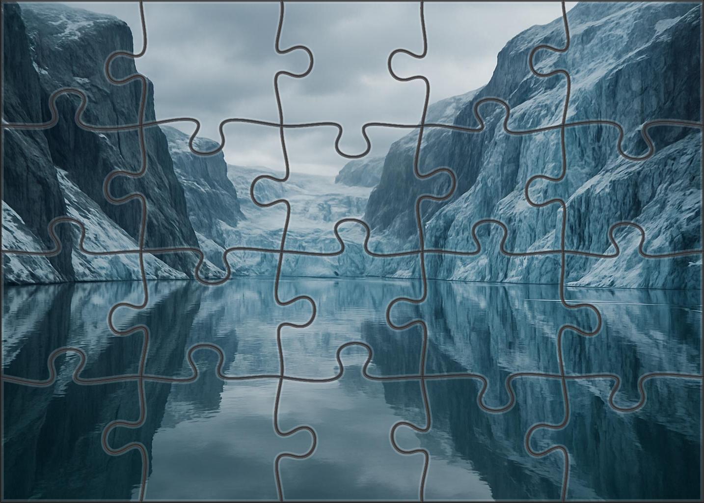 Silent Arctic Fjord 20 Piece Puzzle