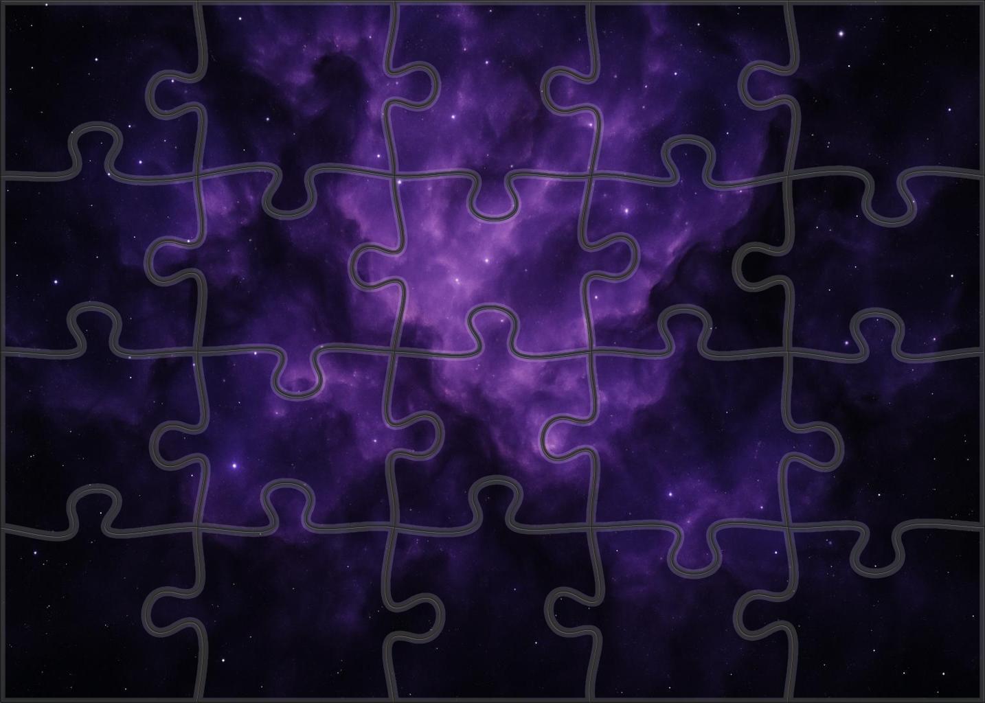Deep Violet Star Nursery 200 Piece Puzzle