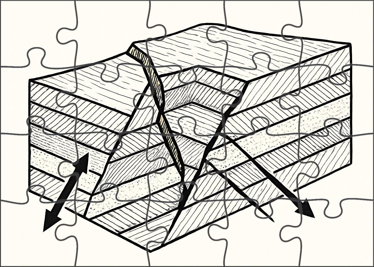 Subsurface Fault Line Diagram Puzzle Collection