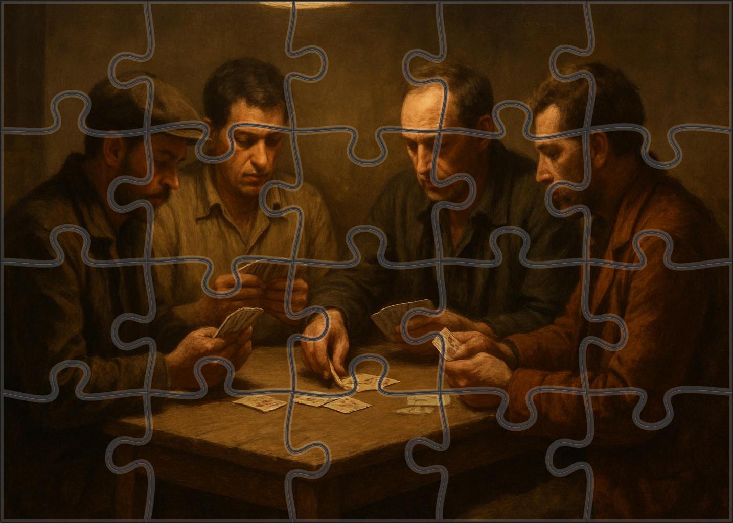 The Card Players 50 Piece Puzzle