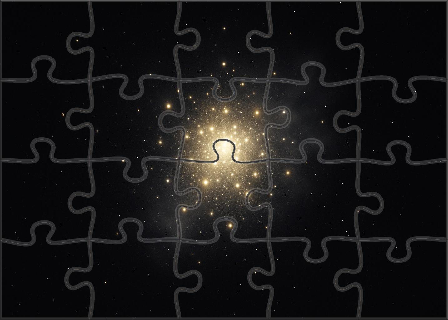 Luminescent Stellar Cluster Unique Puzzle Design