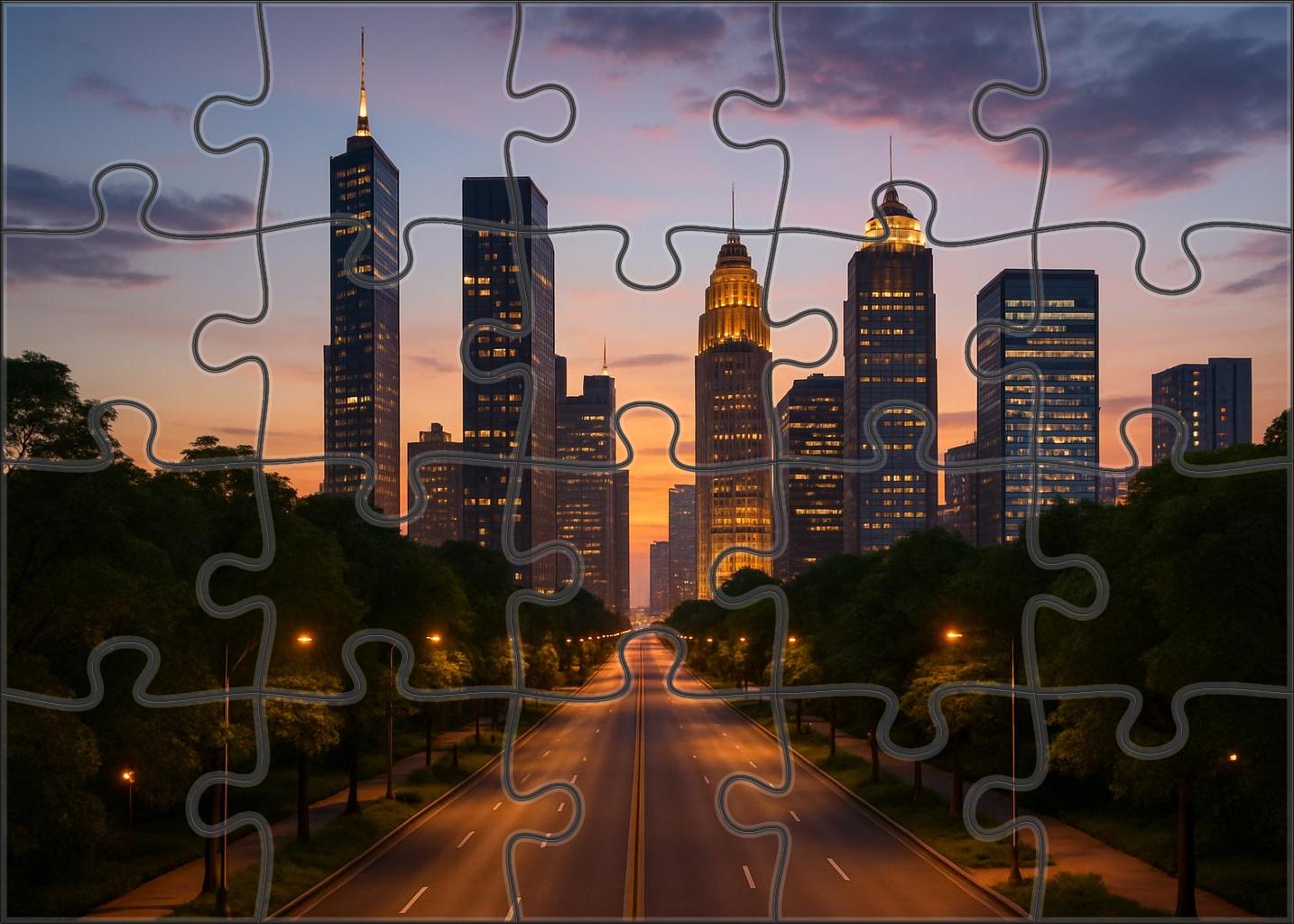 Mexico City Reforma Avenue Skyline Historic And Contemporary Mix With Iconic Latin American Towers Puzzle Challenge