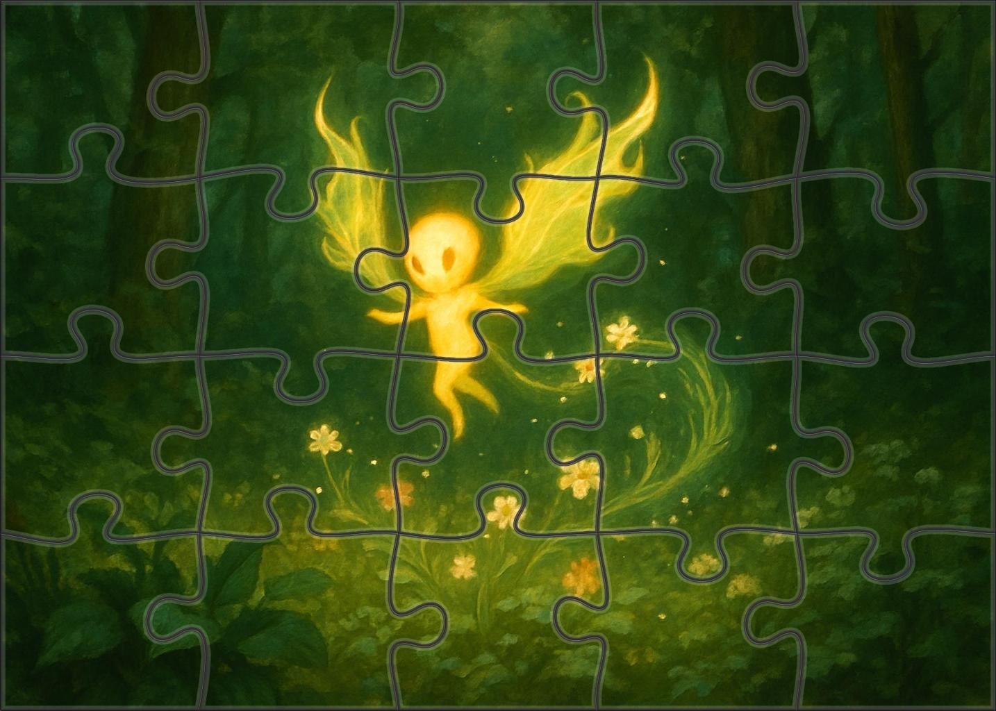 Verdant Ember Wisp 50 Piece Puzzle