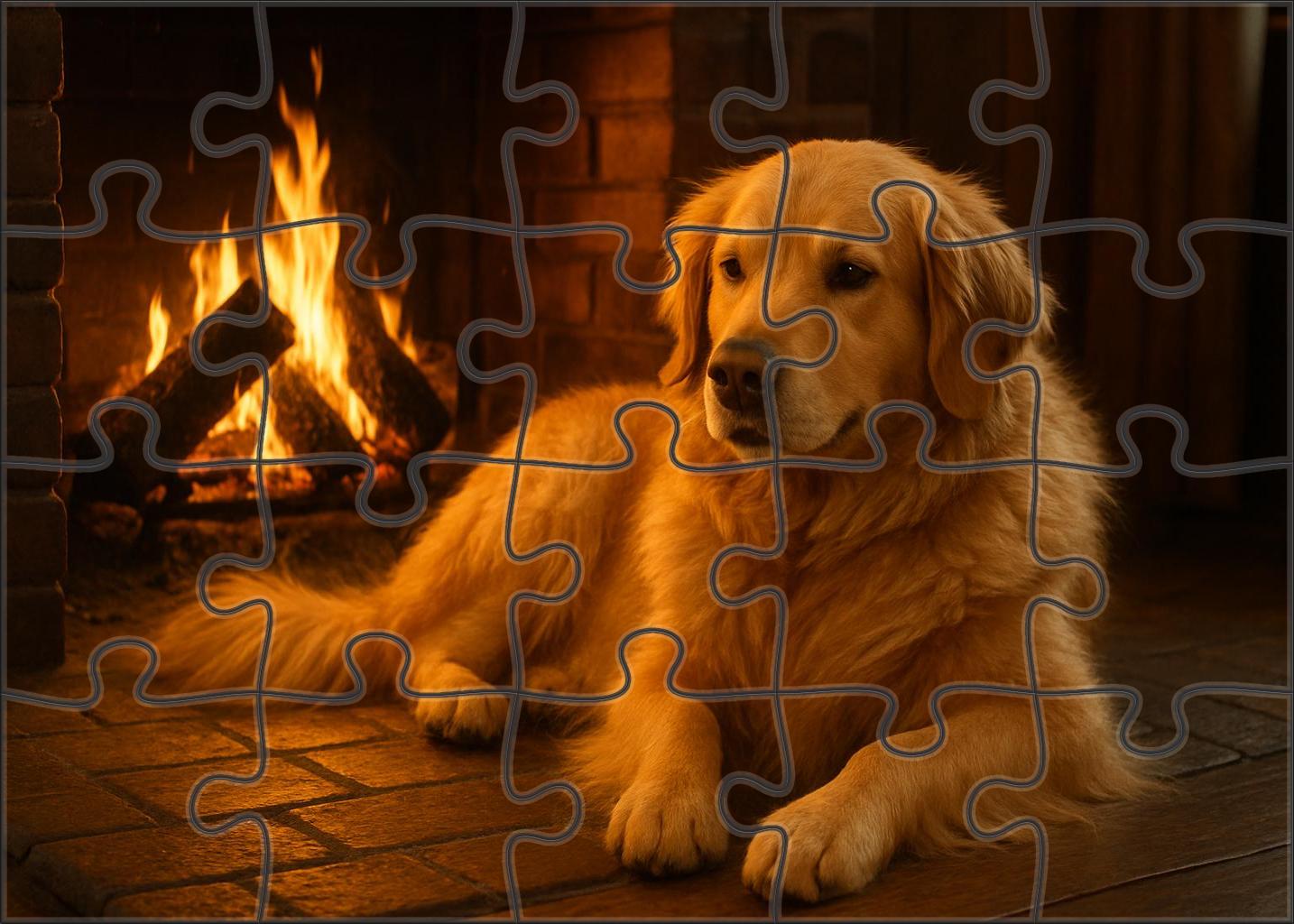 Amber Hearth Custom Jigsaw Puzzle