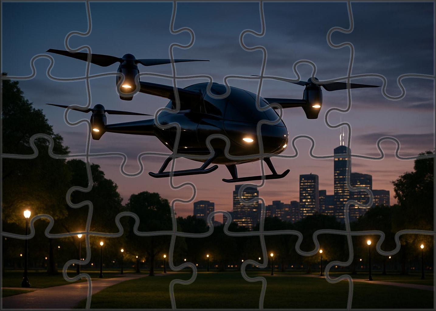 Hybrid Electric Personal Air Vehicle 500 Piece Puzzle