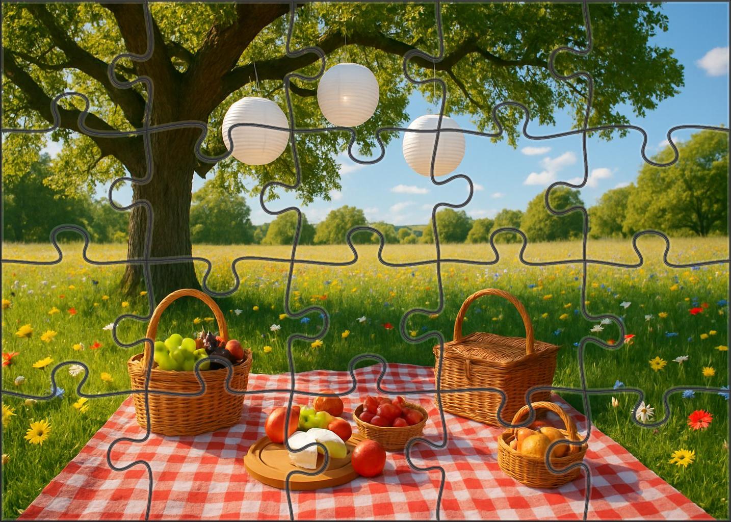 Sun-dappled Meadow Picnic Family Puzzles