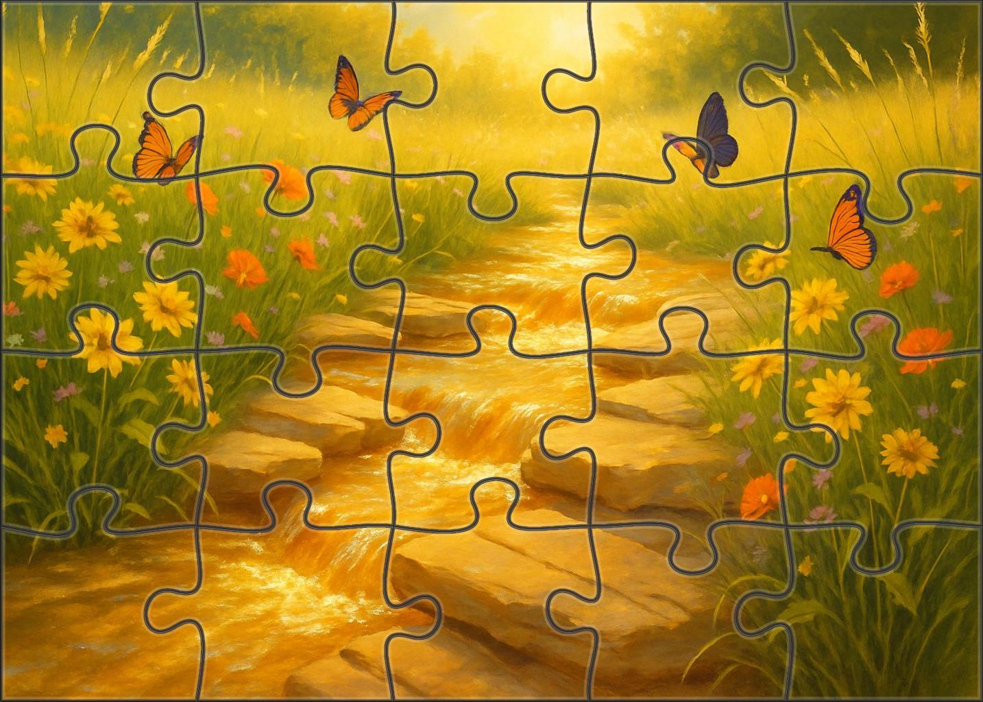 Golden Meadow Spill Challenging Puzzles