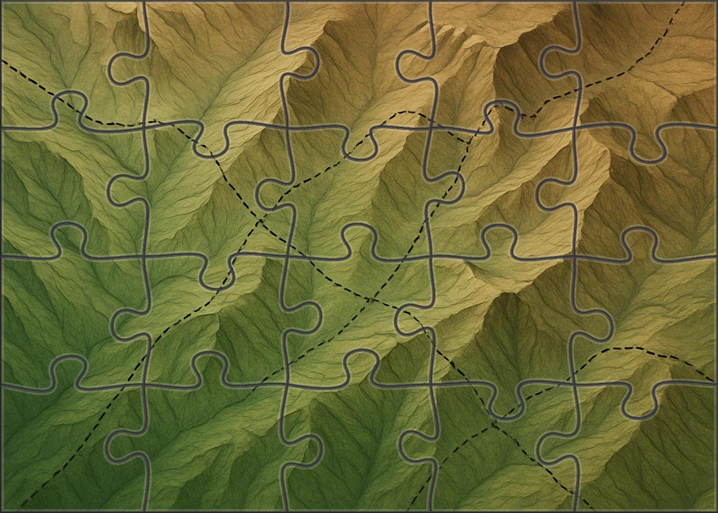 Mountain Pass Accessibility And Terrain Slope Map Challenging Puzzles