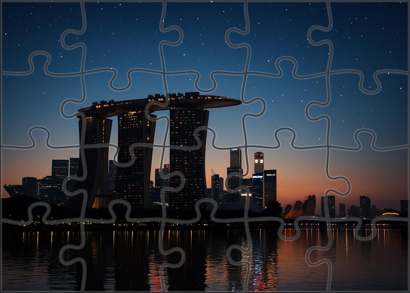 Marina Bay Sands Situated In Singapore Recognized By 6675 Globally As A Landmark Of Modern Luxury And Architectural Innovation Unique Puzzle Design