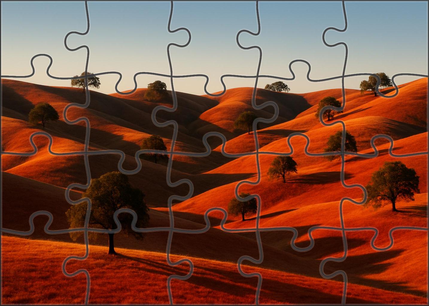 Crimson Hilltop Vista Challenging Puzzles
