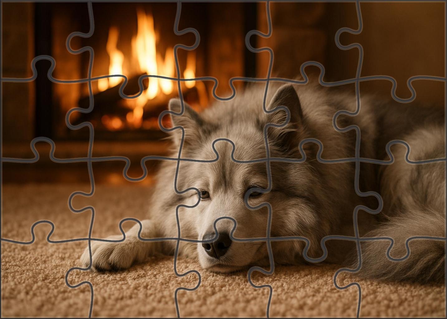 Cloud Veil Fluffy Pale Silver Companion With Soft Gaze 200 Piece Puzzle